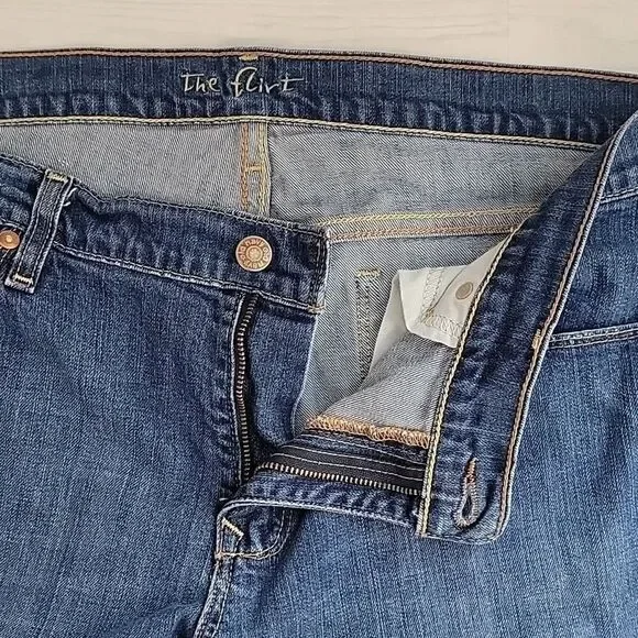 The Flirt by Old Navy boot cut blue denim jeans Women's Size 14L - Picture 9 of 14